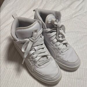 Puma White High-Top Sneakers